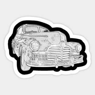 Vintage 1942 Pontiac Torpedo classic car Sticker